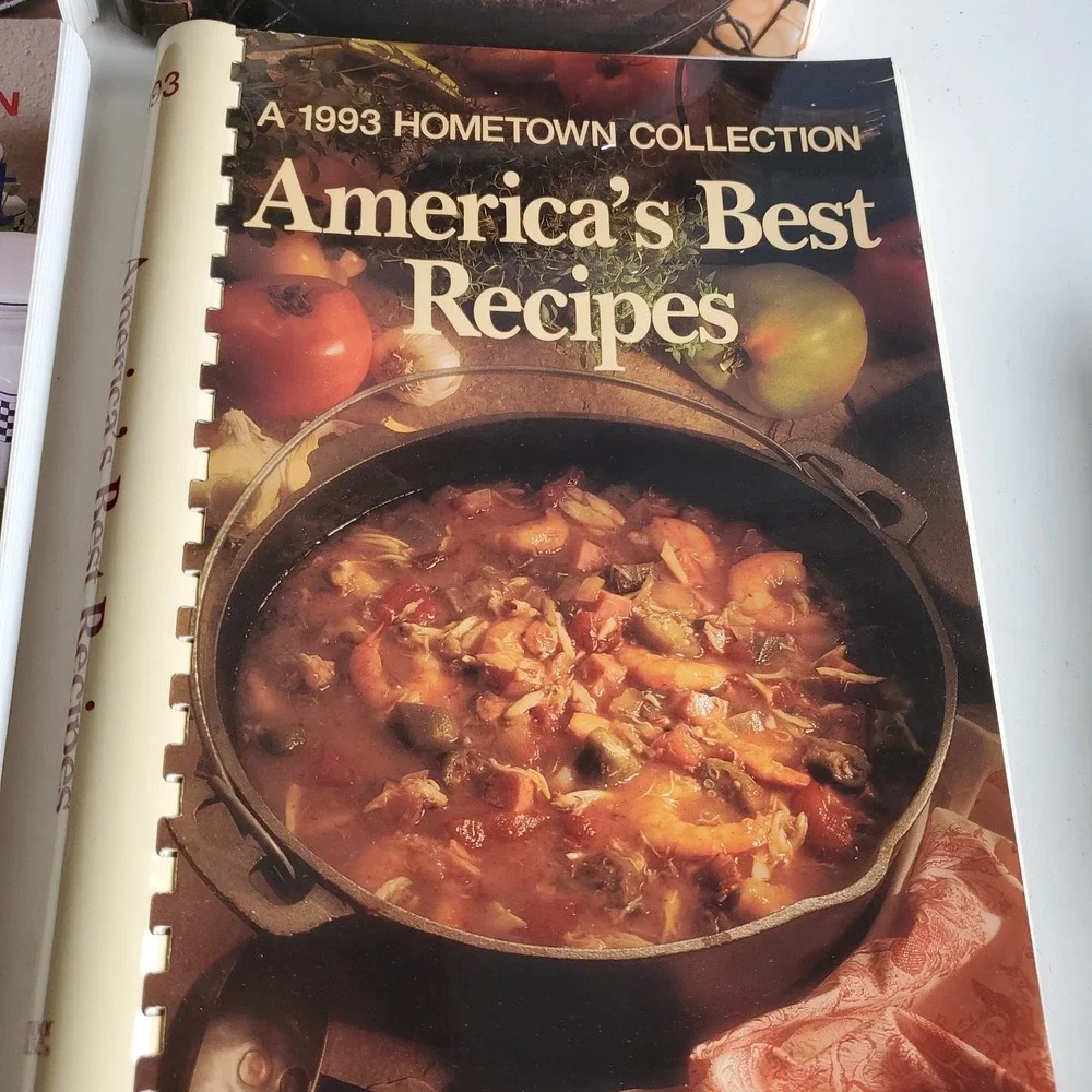 Hometown Collection Americas Best Recipes 1988-1996 Cookbooks Lot 9 Spiral NOS